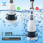 Wireless 9 in 1 Electric Spin Scrubber with 9 replaceable Brush Heads
