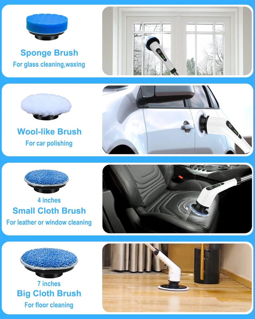 Replacement Brush Heads Set for Cordless Scrubber
